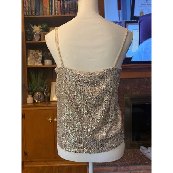 NWT STEVE MADDEN Stretch Sequin Camisole Sz. L - Picture 5 of 6